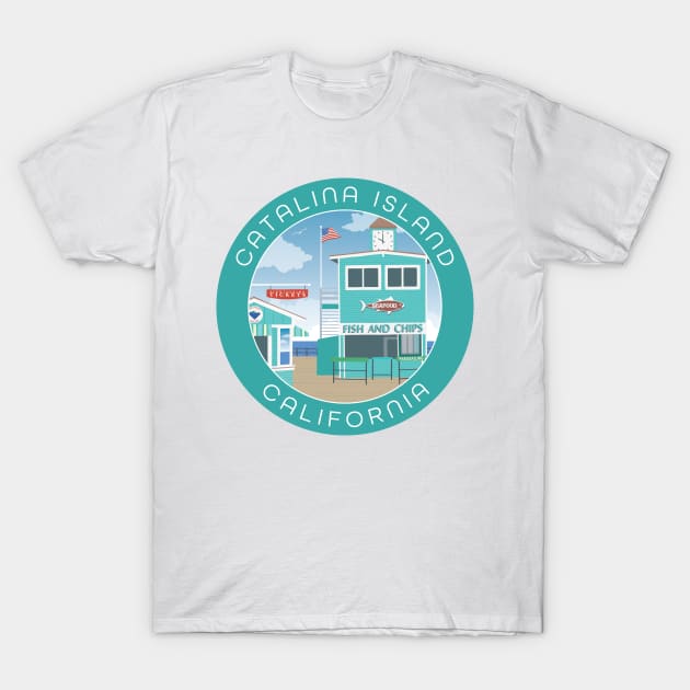 Catalina Island California T-Shirt by staceycreek